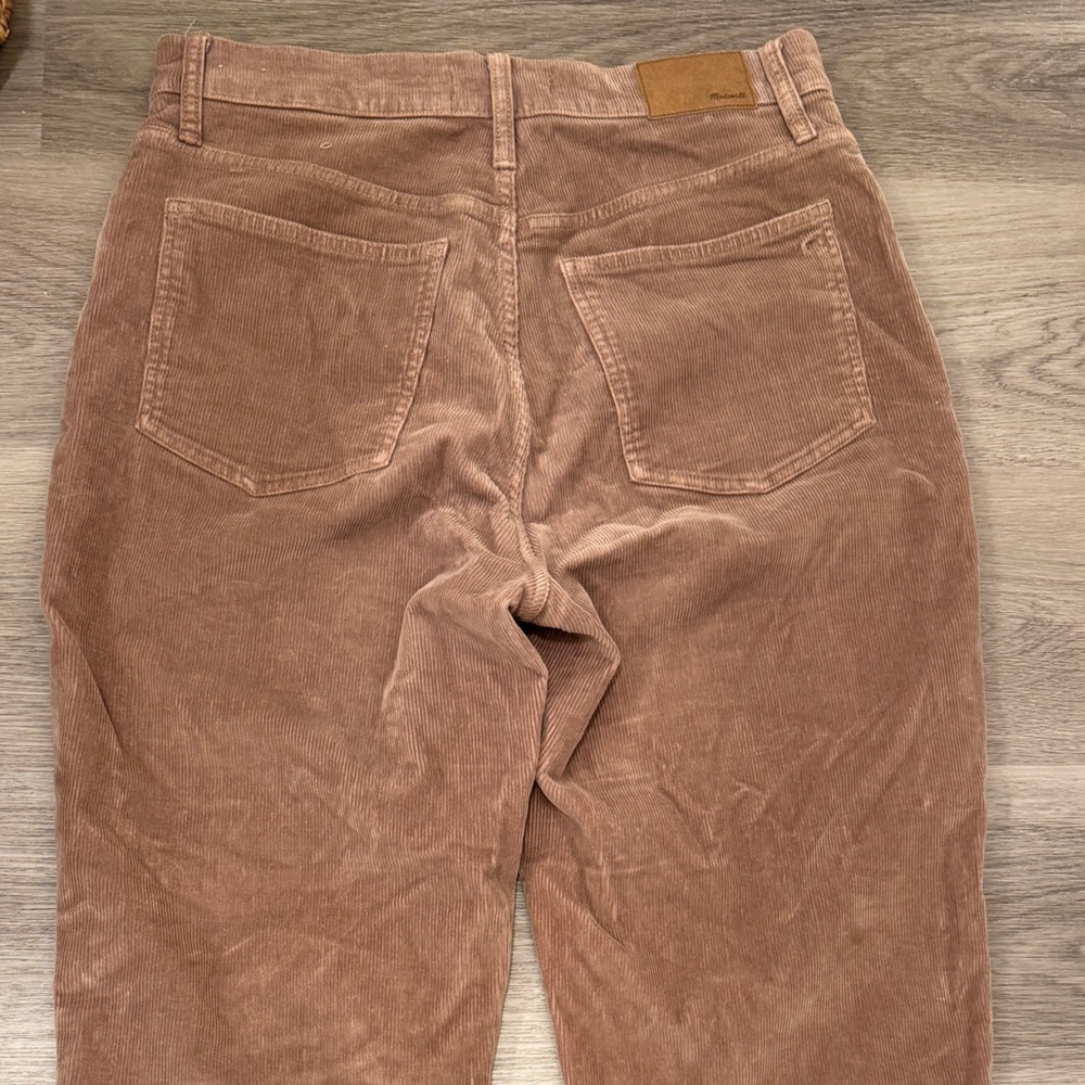 Madewell Straight Leg Corduroy Jeans in Rust Brown - Picture 2 of 5